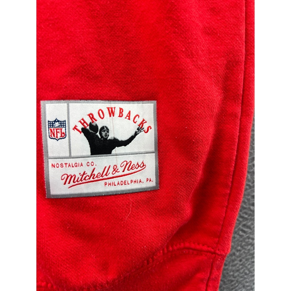Mitchell & Ness Sweatshirt Womens NFL Atlanta Falcons Throwback Retro Red Small - Picture 2 of 7